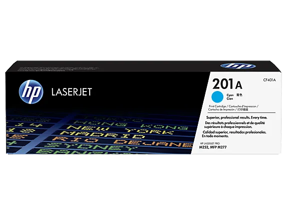 Toner HP 201A modrý originál CF401A