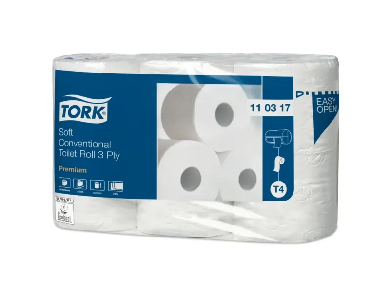 Tork Toaletní papír jemný 34,7m / 9,9x14cm útržek / 3 vrstvý T4