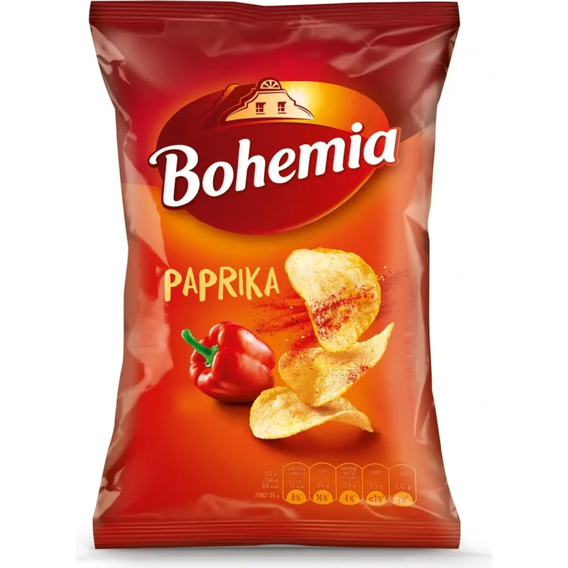 Chipsy Bohemia 60g paprika