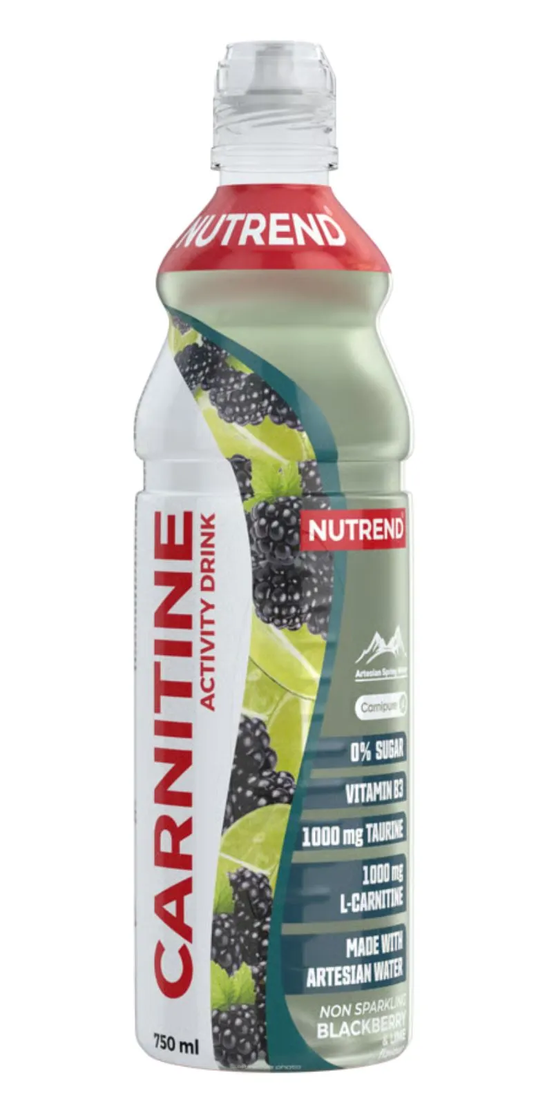 Carnitine Activity drink with Caffeine 0,75l Ostružina + limetka