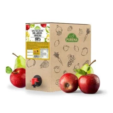Šťáva jablko-hruška 100% NFC 3L