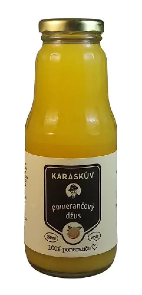 Karáskův Pomerančový džus 100% 290ml