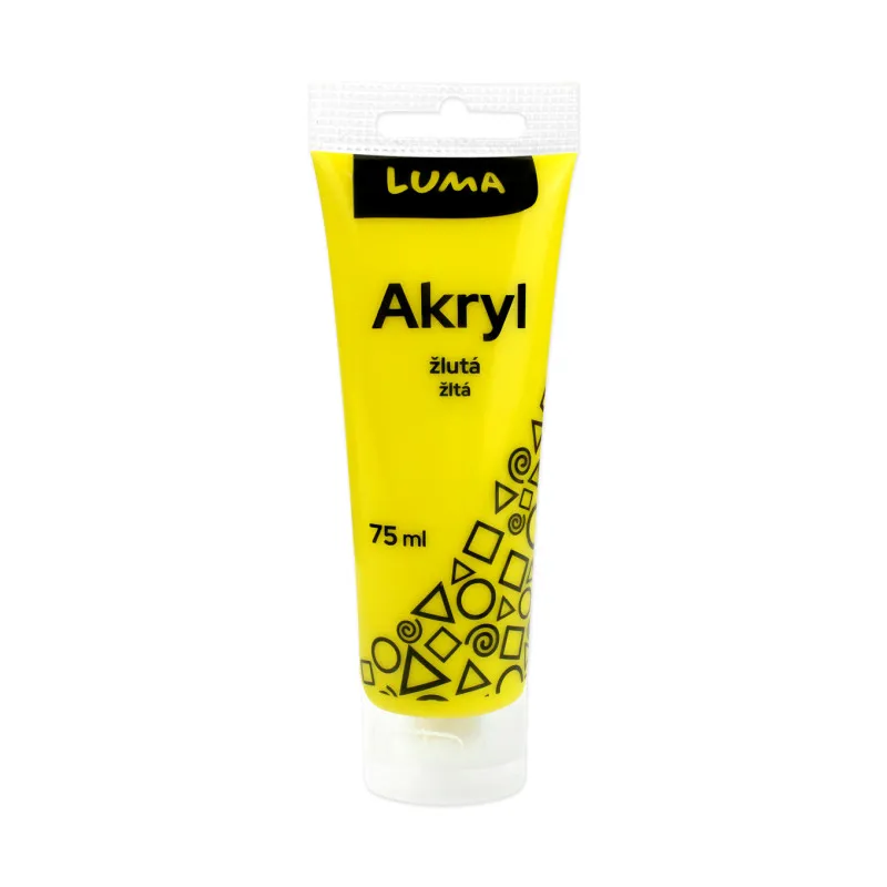Akrylová barva LUMA - 75 ml / žlutá
