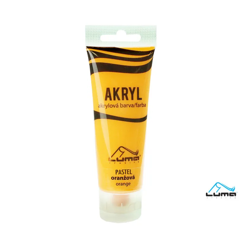 Akrylová barva LUMA - PASTEL / 75 ml / oranžová