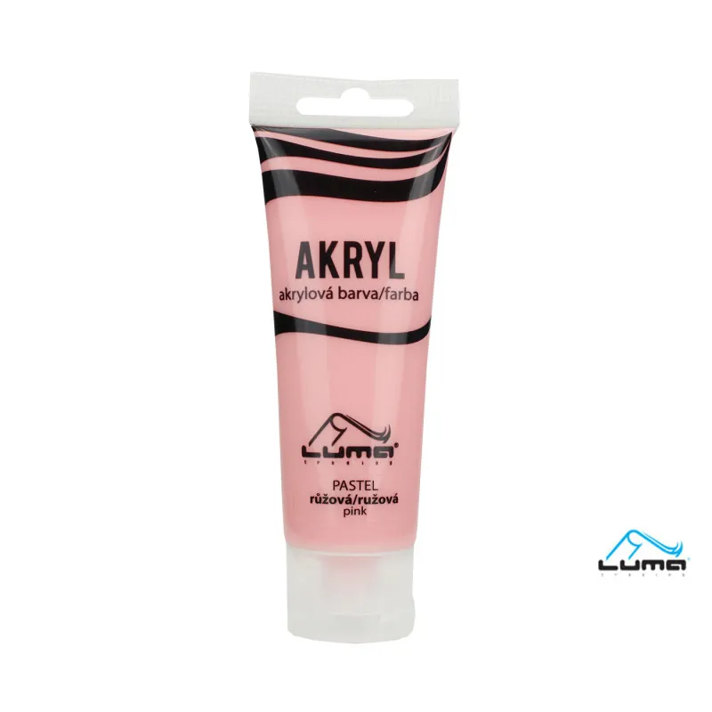 Akrylová barva LUMA - PASTEL / 75 ml / růžová