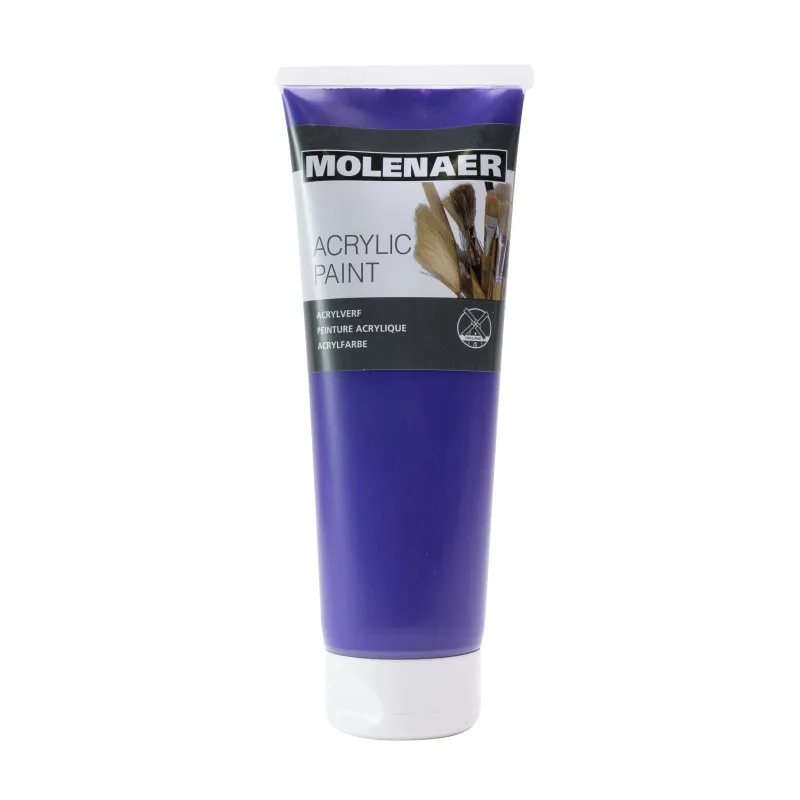Akrylová barva Molenaer - 250 ml / fialová