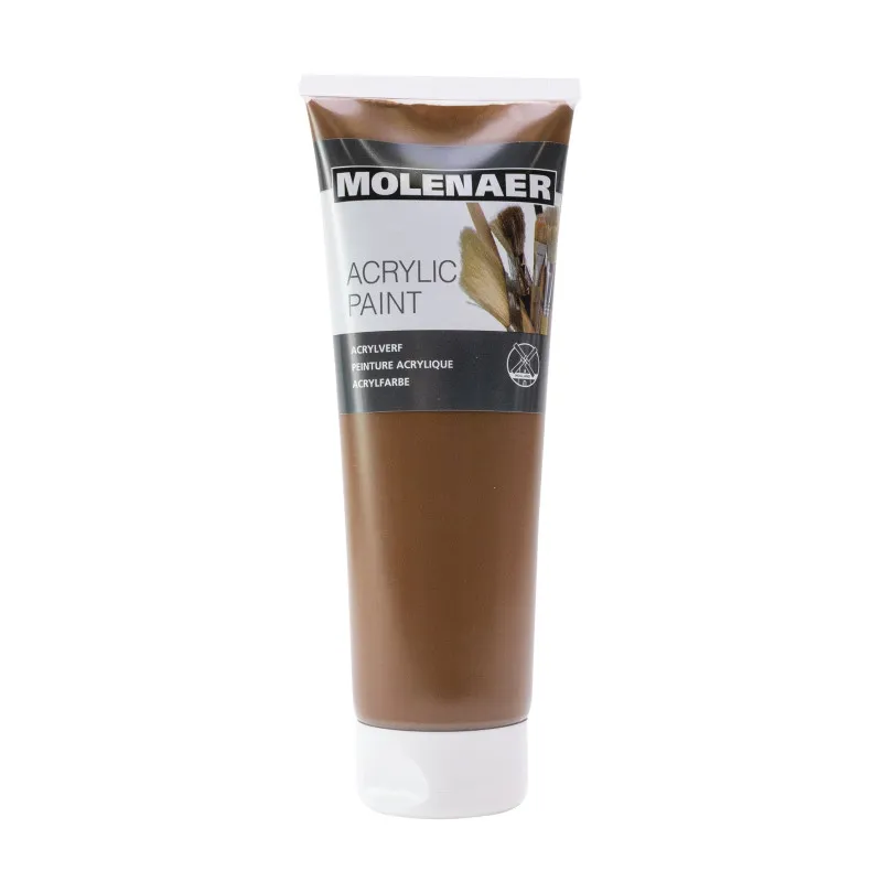 Akrylová barva Molenaer - 250 ml / hnědá