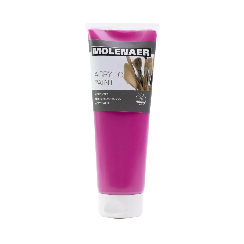 Akrylová barva Molenaer - 250 ml / magenta
