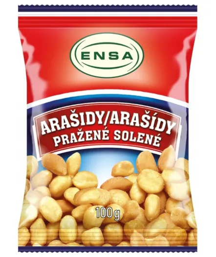 Arašídy pražené solené 100g ENSA