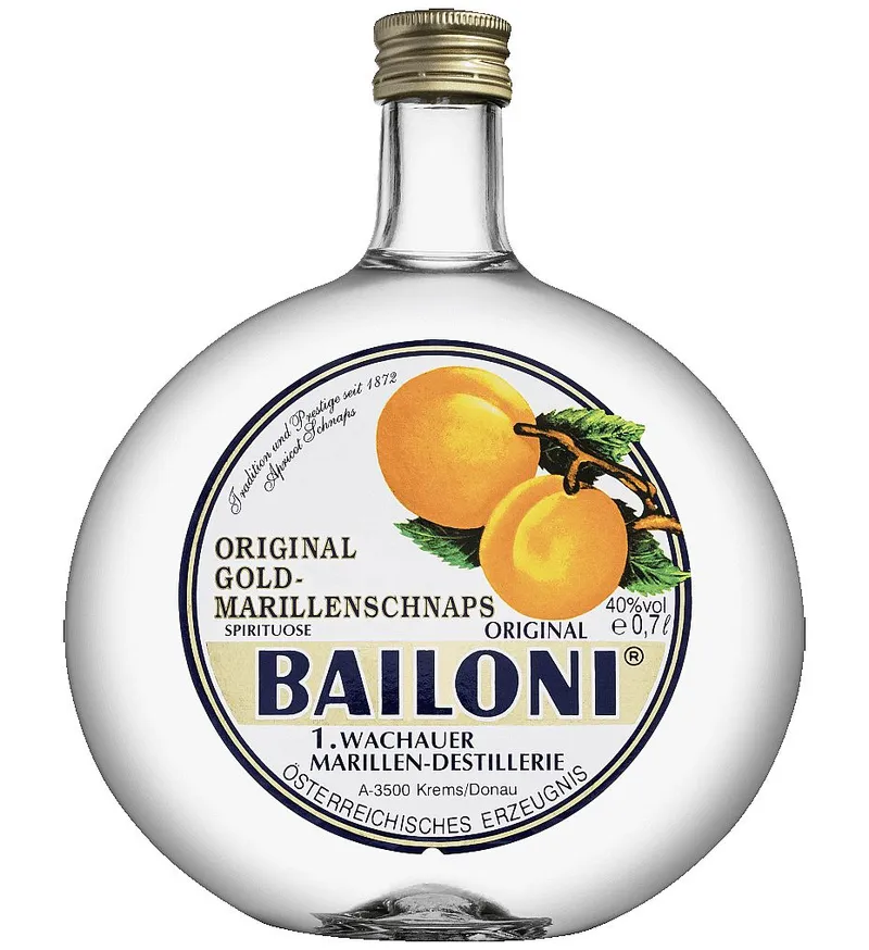 Bailoni Meruňkovice Marillen Schnaps 40%0.70l