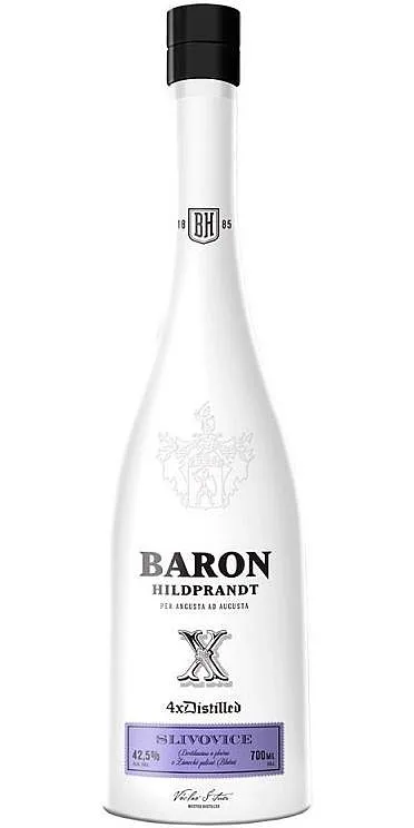 Baron Hildprandt X 4x destilovaná Slivovice 42.5%0.70l