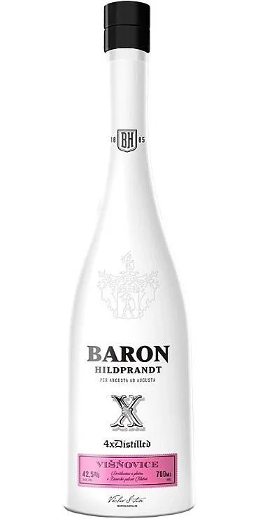 Baron Hildprandt X 4x destilovaná Višňovice 42.5%0.70l