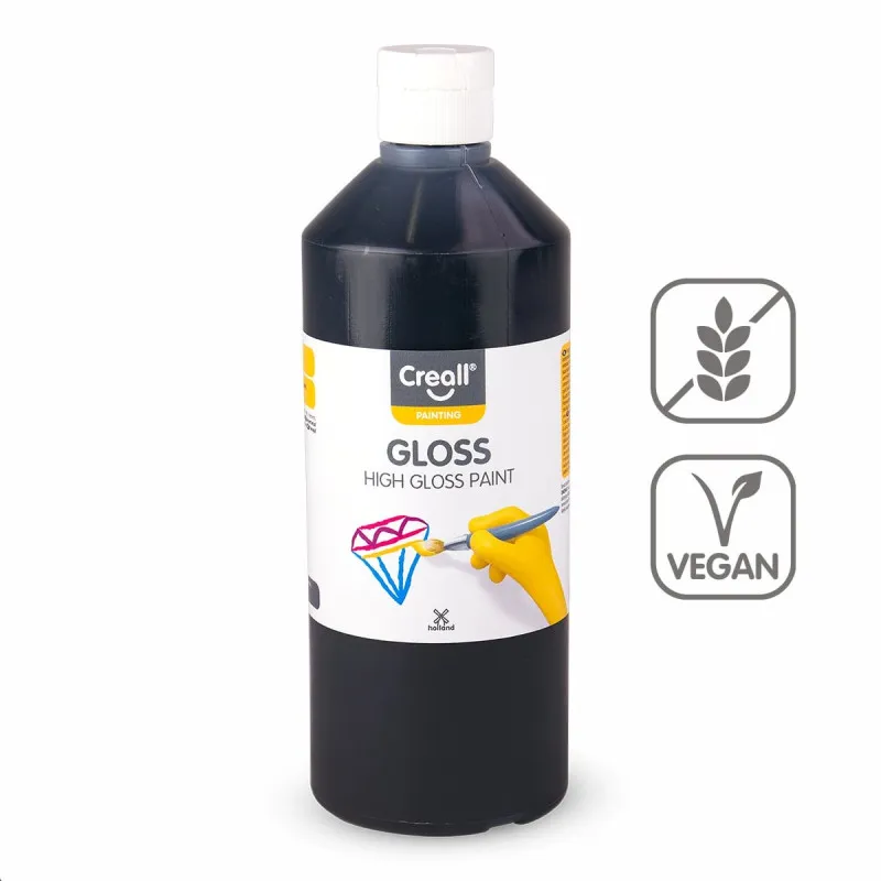 Barva s vysokým leskem Creall Gloss - 500 ml / černá