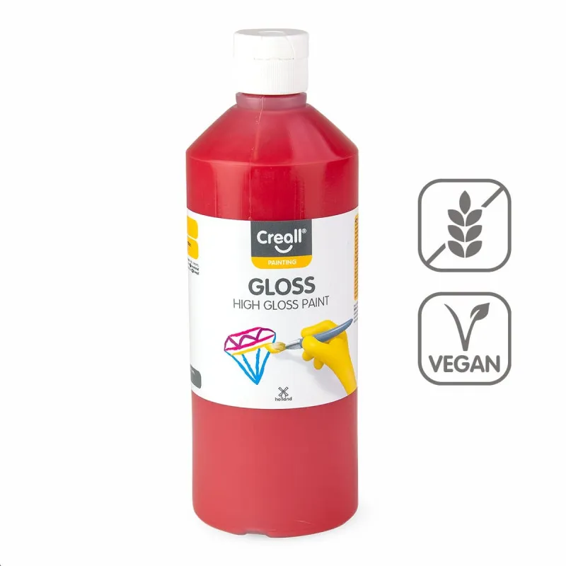 Barva s vysokým leskem Creall Gloss - 500 ml / tmavě červená