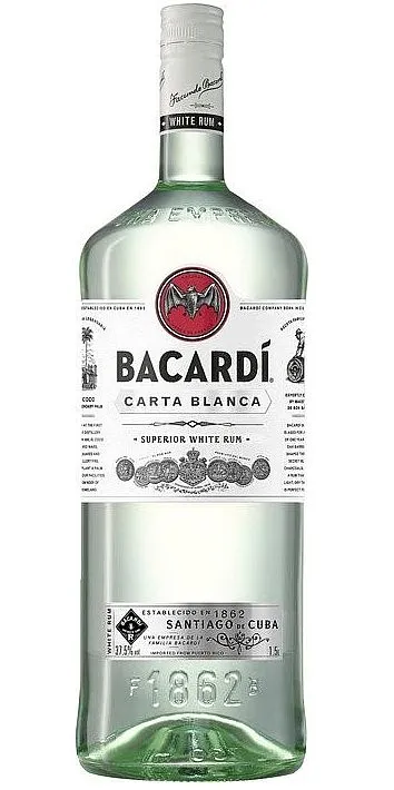 MAGNUM Rum Bacardi Carta blanca Superior Magnum 37.5%1.50l