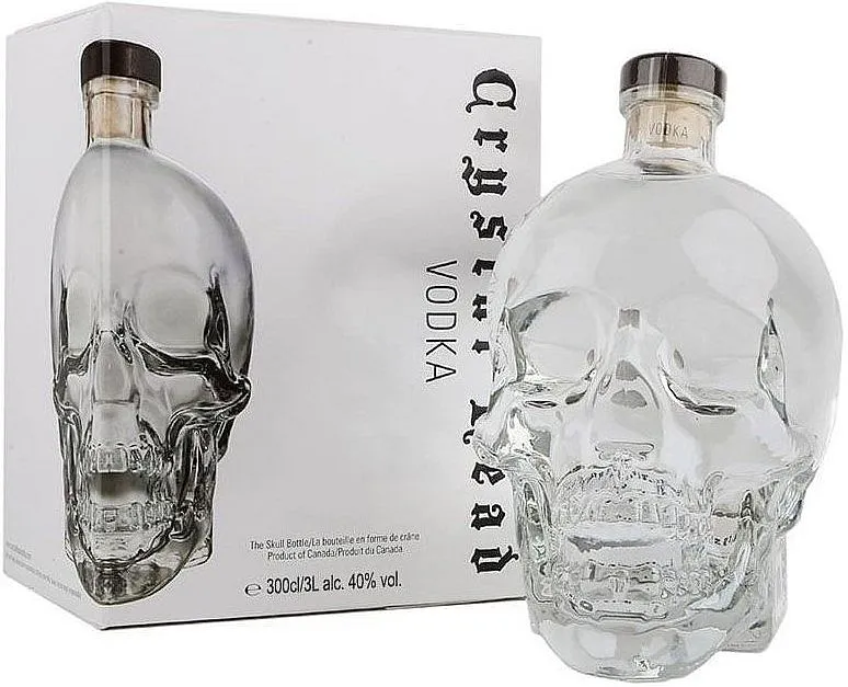 BIG Vodka Crystal Head v krabičce 40%3.00l