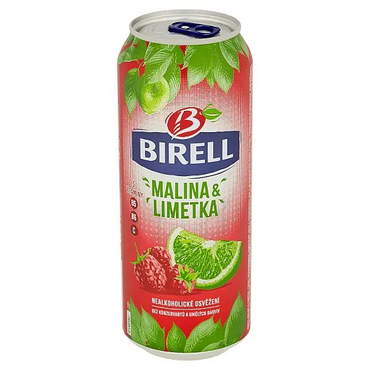 Birell malina&limetka 0,5l plech