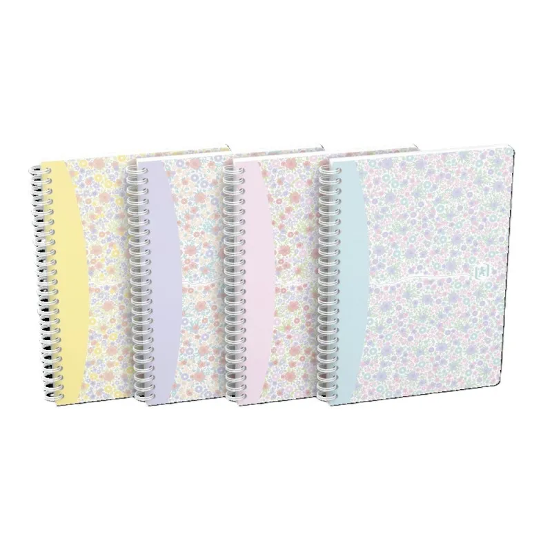Blok Oxford Floral - A5 / linka / 60 listů / mix motivů