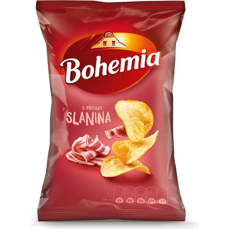 Chipsy Bohemia 60g slanina