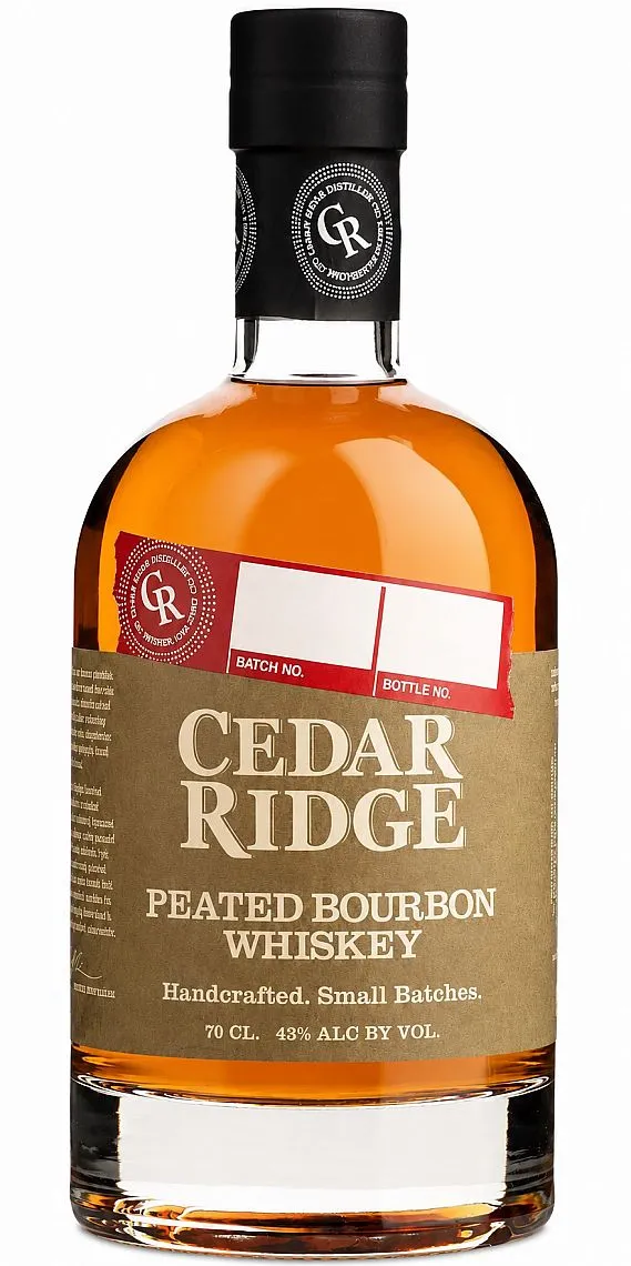 Bourbon Cedar Ridge PEATED 43%0.70l