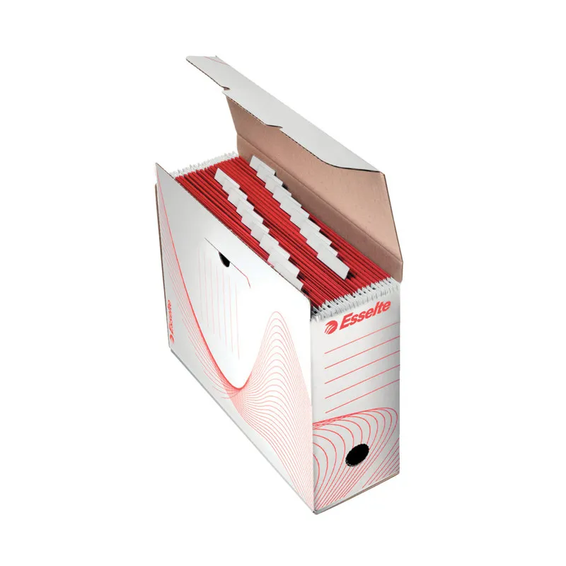 Box archivní na závěsné desky - hřbet 11,6 cm / bílá / 10965