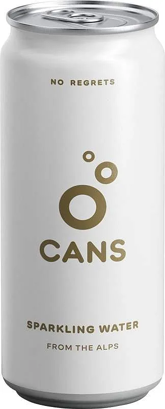 Cans Alpská voda jemně perlivá 330ml plech
