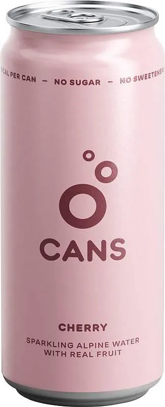 Cans Alpská voda třešeň+višeň jemně perlivá 330ml plech