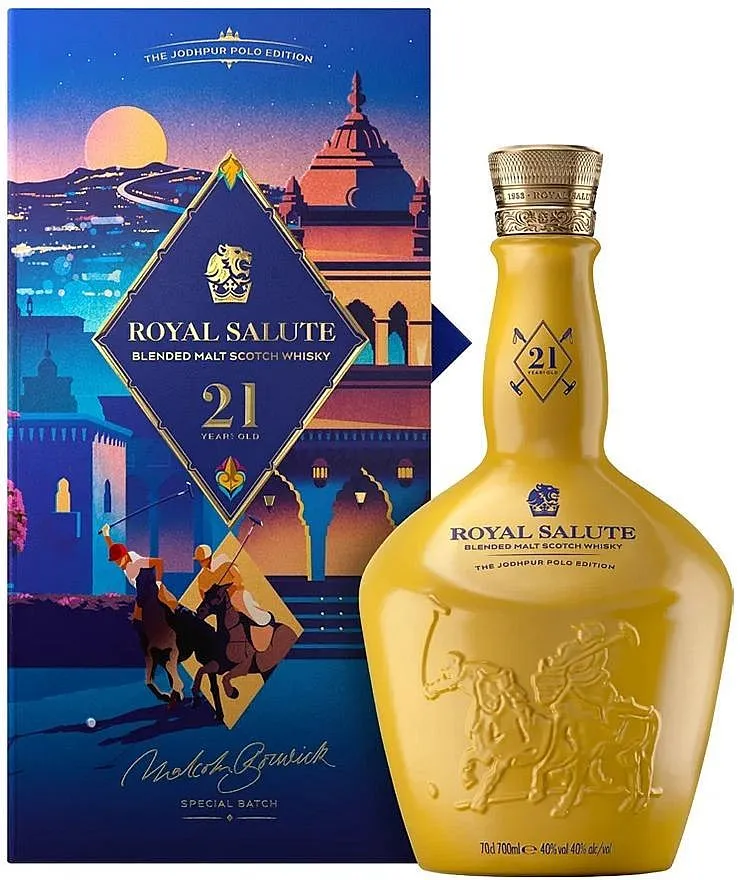 Chivas Royal Salute 21y Polo JODHPUR - žlutá gB 40%0.70l