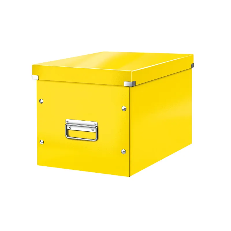 Čtvercová krabice Leitz Click&Store - velikost L (A4) / žlutá