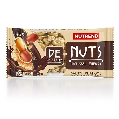 DeNuts 40g slané arašídy v hořké čokoládě