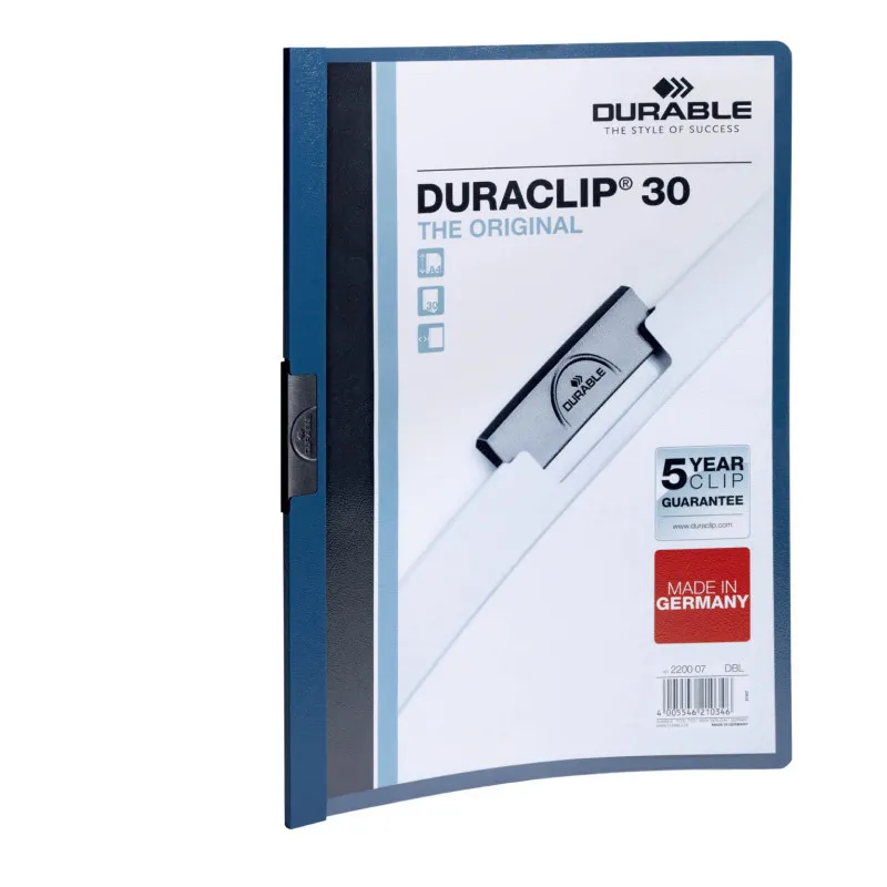 Desky A4 Duraclip - kapacita 30 listů / modrá