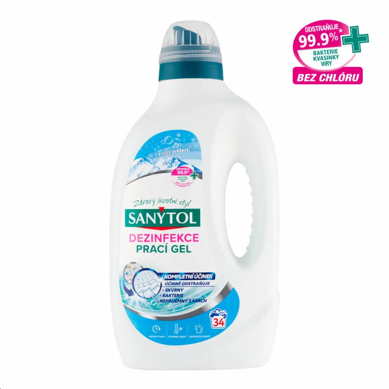 Dezinfekční prací gel Sanytol - svěží vůně / 1,7 l