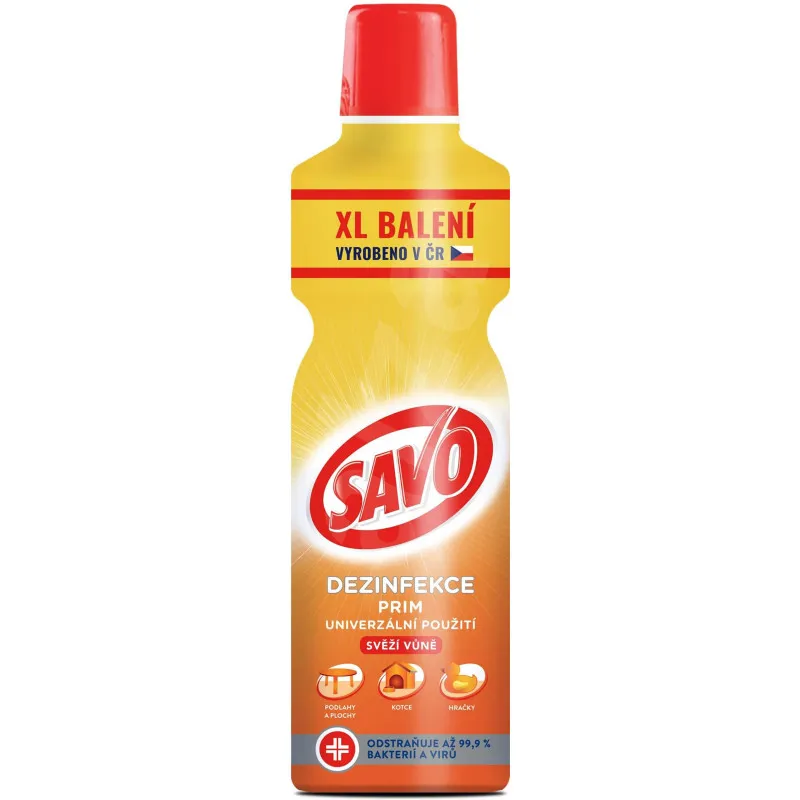 Dezinfekční prostředek SAVO PRIM s vůní / 1,2 l