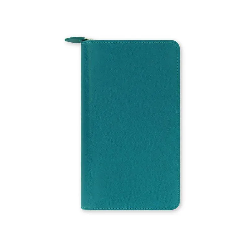 Diář Filofax Saffiano ZIP Compact - osobní / aquamarín