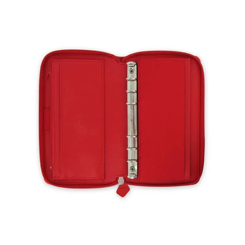 Diář Filofax Saffiano ZIP Compact - osobní / červená