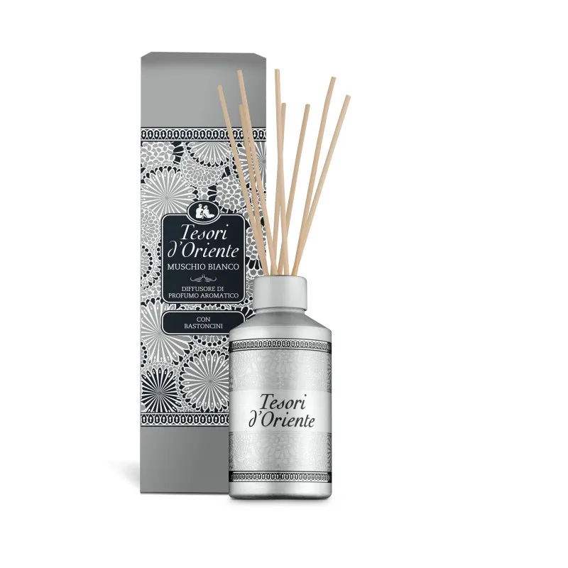 Difuzér s tyčinkami Tesori d Oriente White musk - 200ml