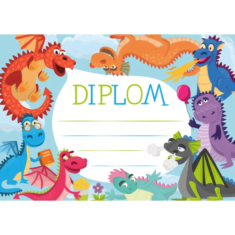 Diplom A4 - Draci