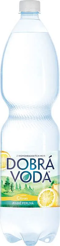 Dobrá voda Minerální voda citron jemně perlivá 1,5l PET