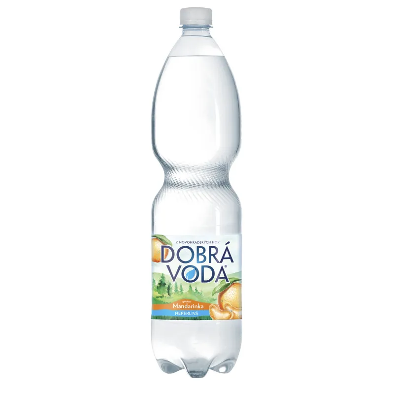 Dobrá voda s příchutí - mandarinka / neperlivá / 1,5 l