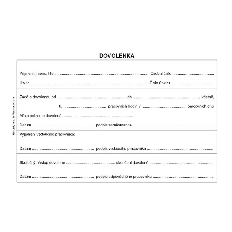 Dovolenka Baloušek A6 / 50 listů / ET075