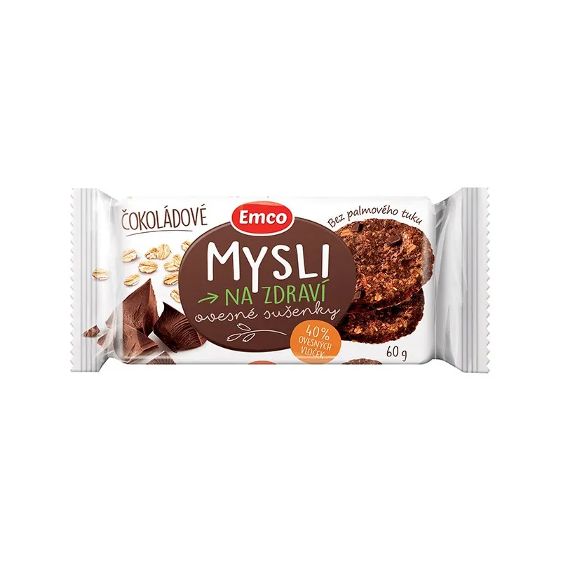 EMCO ovesné sušenky - čokoládové / 60 g