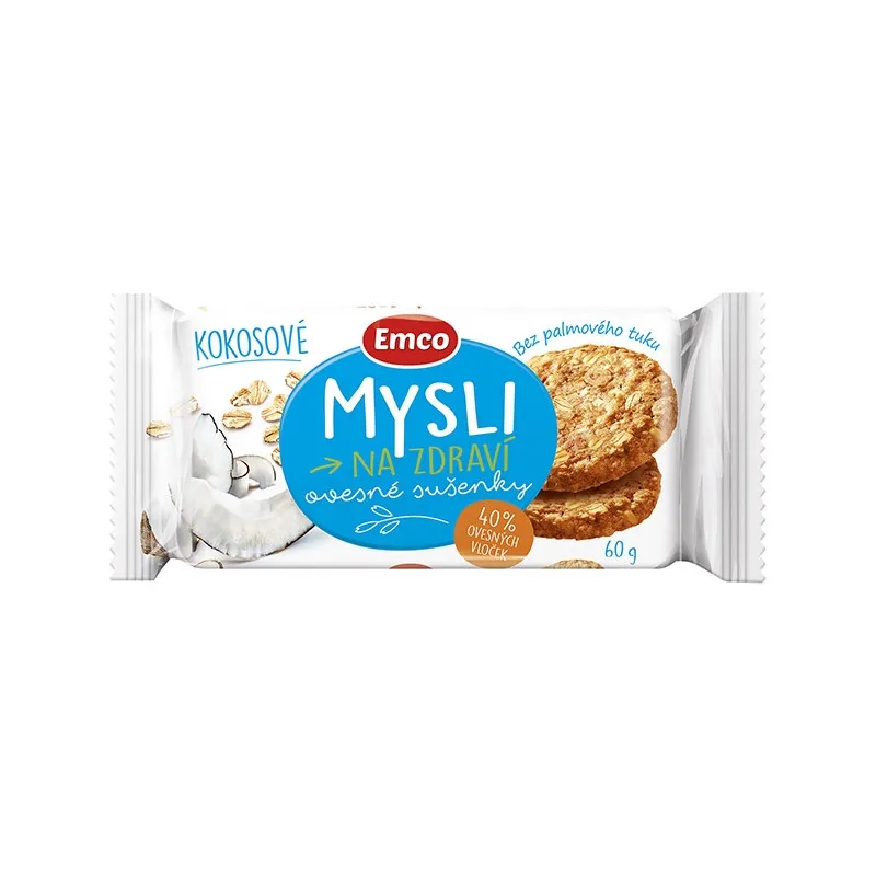 EMCO ovesné sušenky - kokosové / 60 g