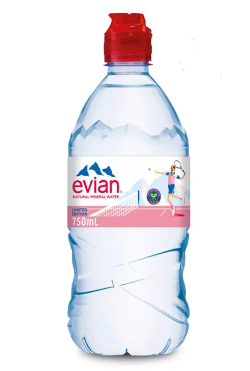Evian 0,75l PET sport
