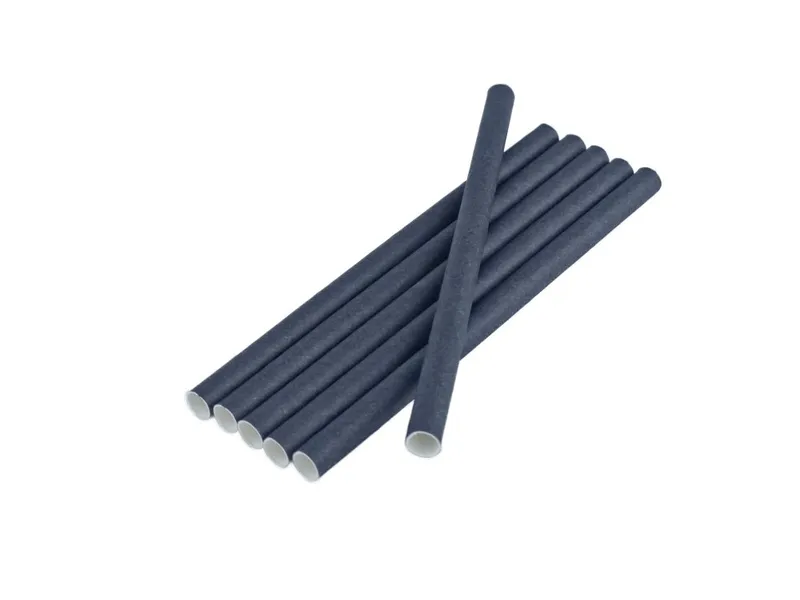 EXTRA silná brčka JUMBO 8x130mm, černá, 100ks