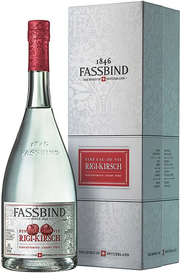 Fassbind Eaux de Vie Rigi Kirsch v krabičce  43%0.70l