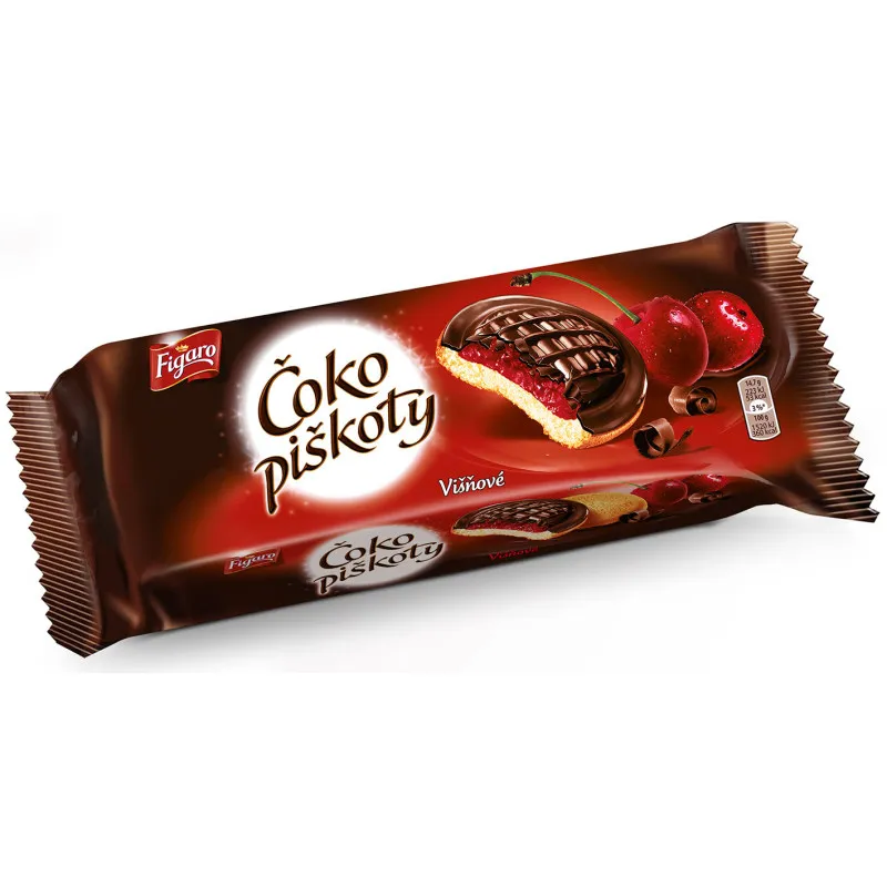 Figaro Čoko piškoty Višňové polomáčené 147g