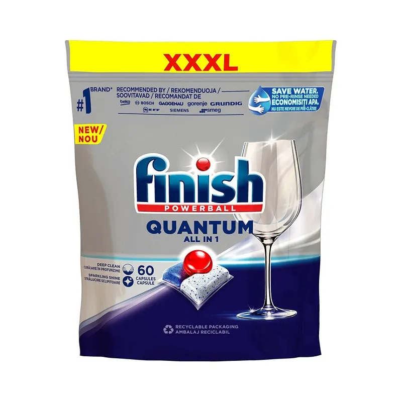 Finish Quantum All in 1 - tablety do myčky nádobí 3v1 / 60 ks