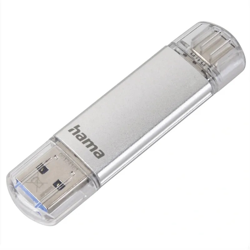 Flash Pen Laeta twin - stříbrná / 64 GB / USB 3.1