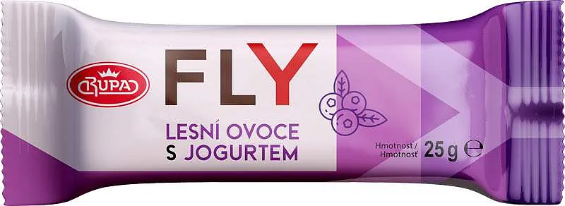 Fly Tyčinka müsli s příchutí lesního ovoce v jogurtové polevě 25g