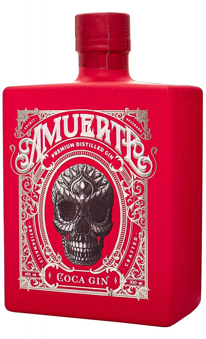 Gin Amuerte Coca leaf RED 43%0.70l